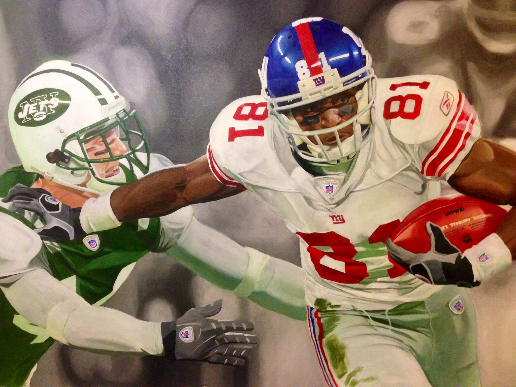 Texas Roadhouse NY Football Mural