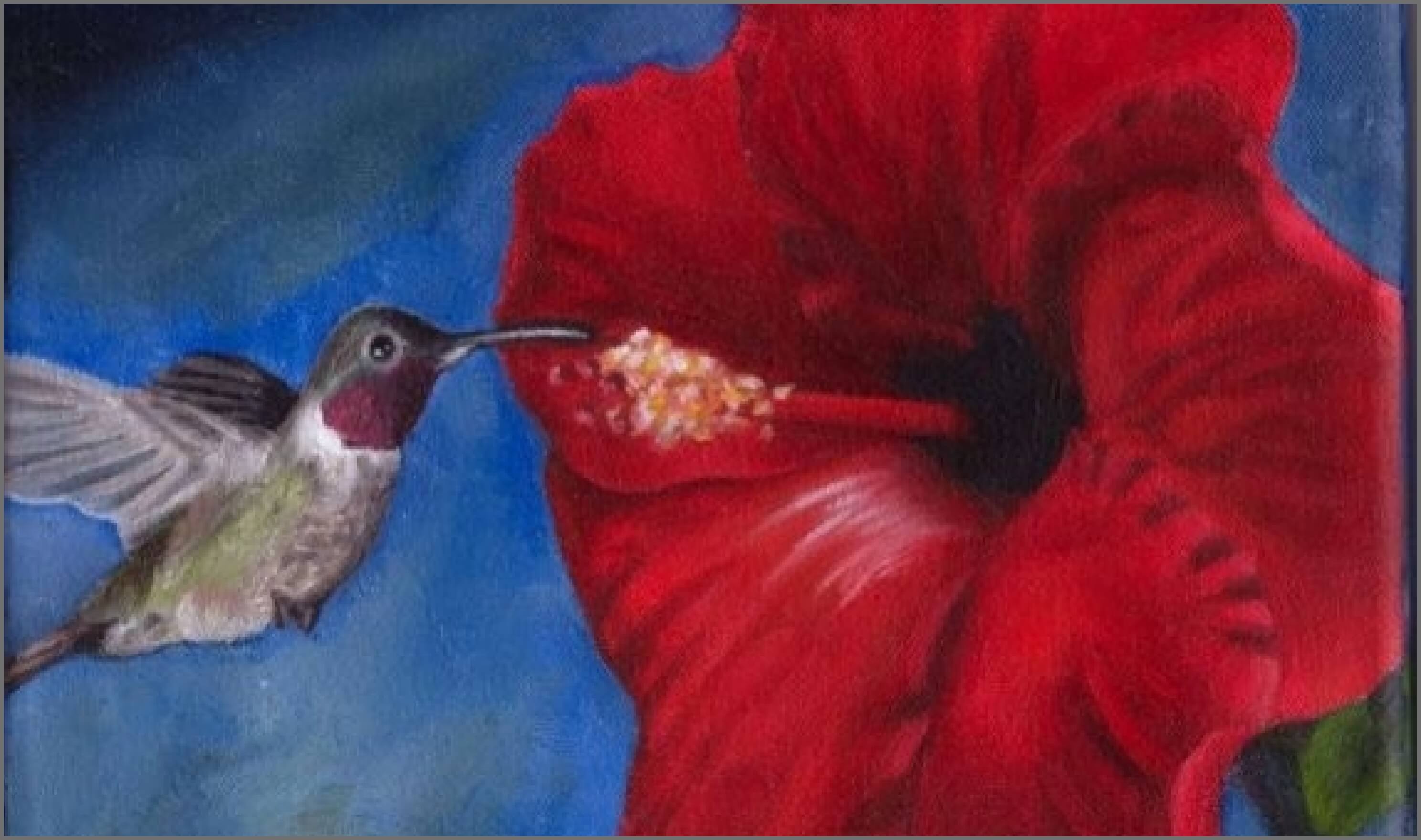 Hummingbird Painting