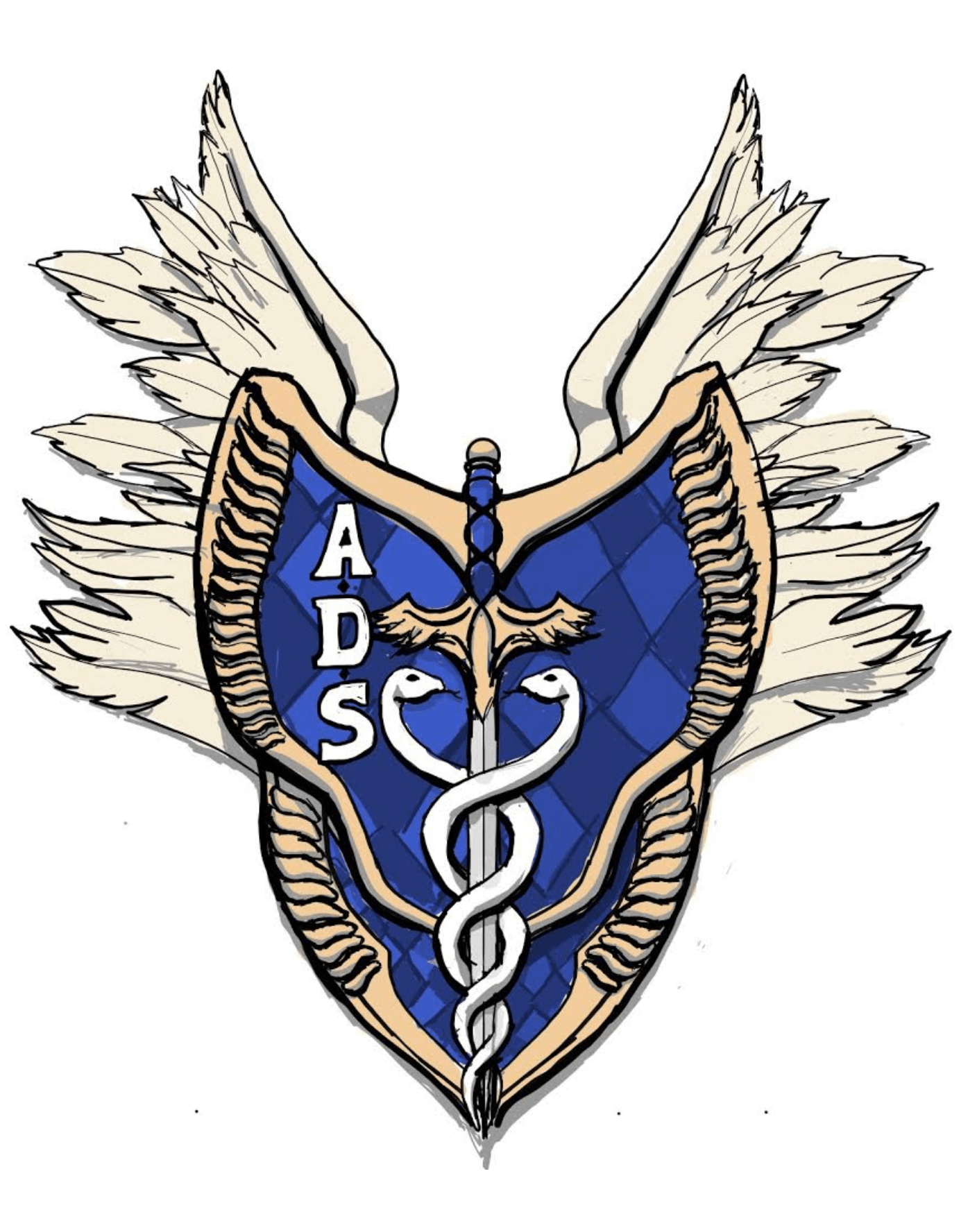 Sheild and Wings Illustration