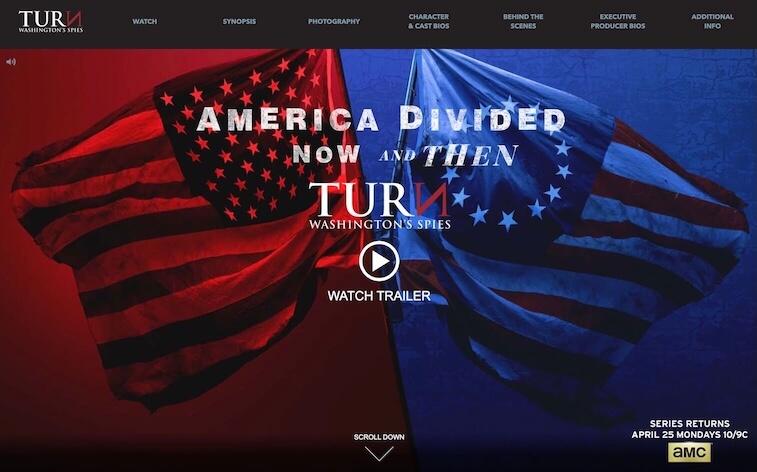 AMC Turn Washington's Spies PR Kit